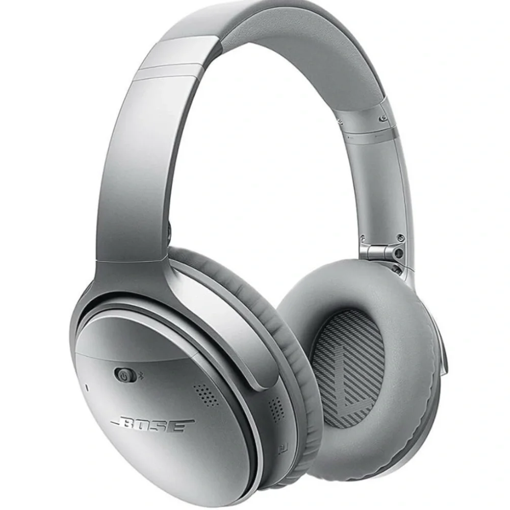 Bose Silver Over-Ear Wireless Headphones with Comfort and Style - Picture 1 of 6